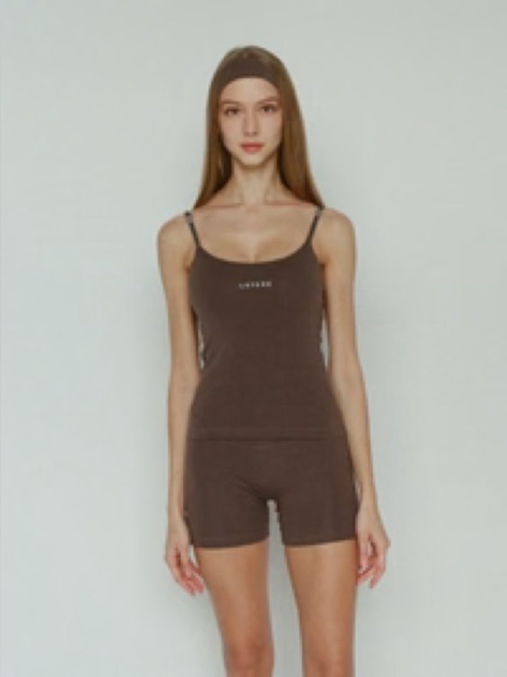 Layere Organic Cotton Espresso Brown 4” shorts high rise